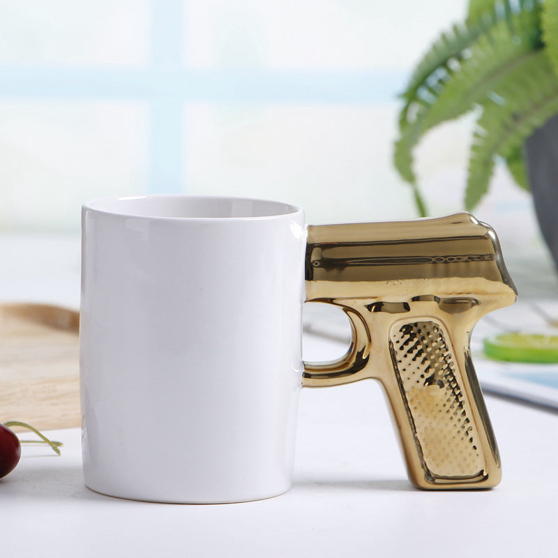 Pistol Shaped Ceramic Coffee Mug