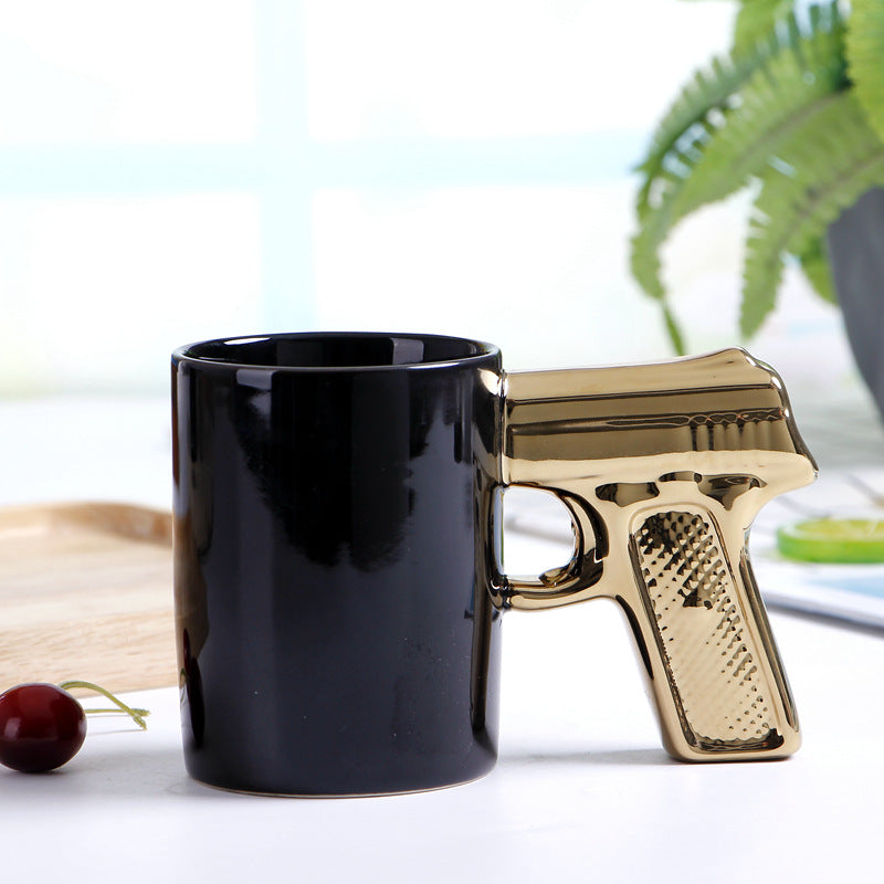 Pistol Shaped Ceramic Coffee Mug
