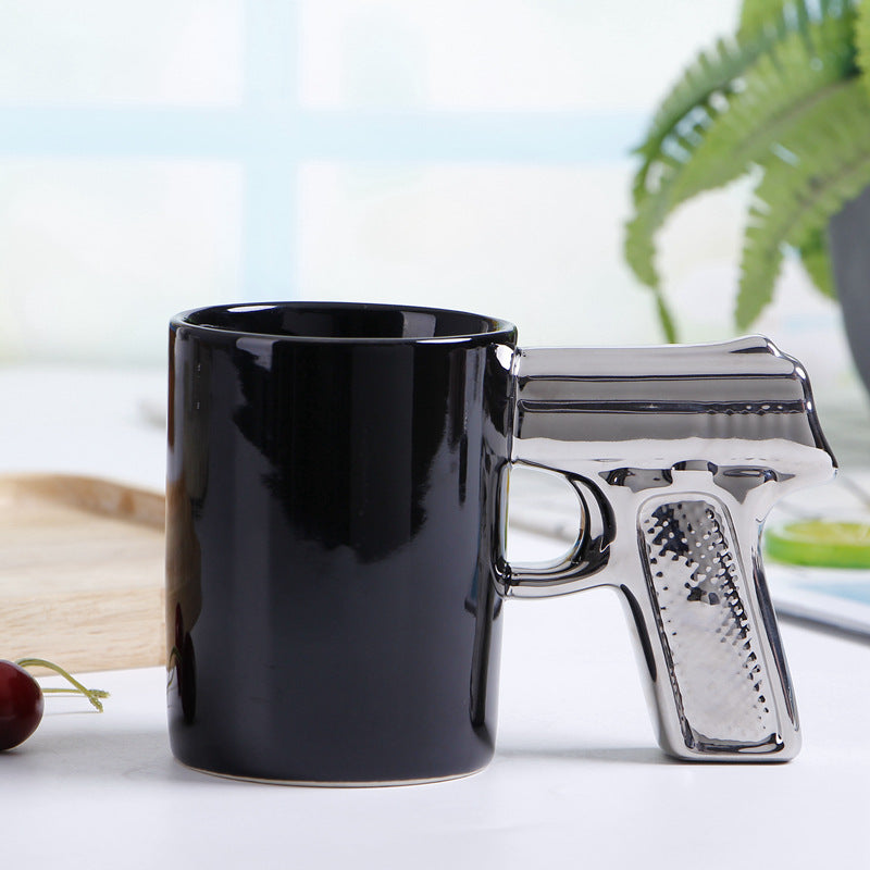 Pistol Shaped Ceramic Coffee Mug