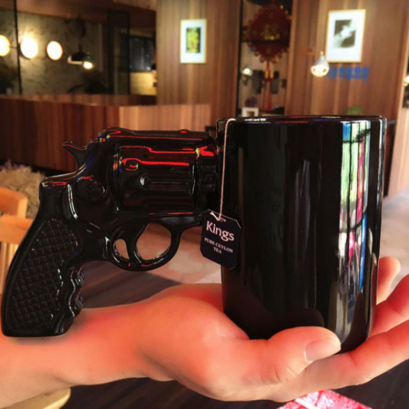 Pistol Shaped Ceramic Coffee Mug
