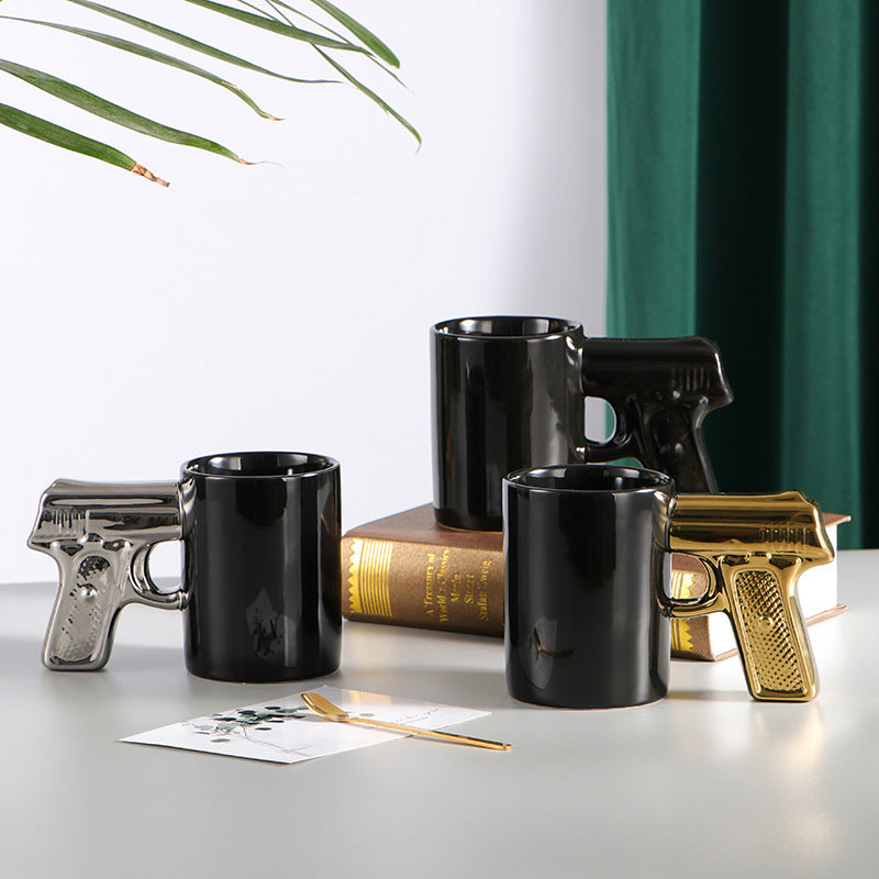 Pistol Shaped Ceramic Coffee Mug