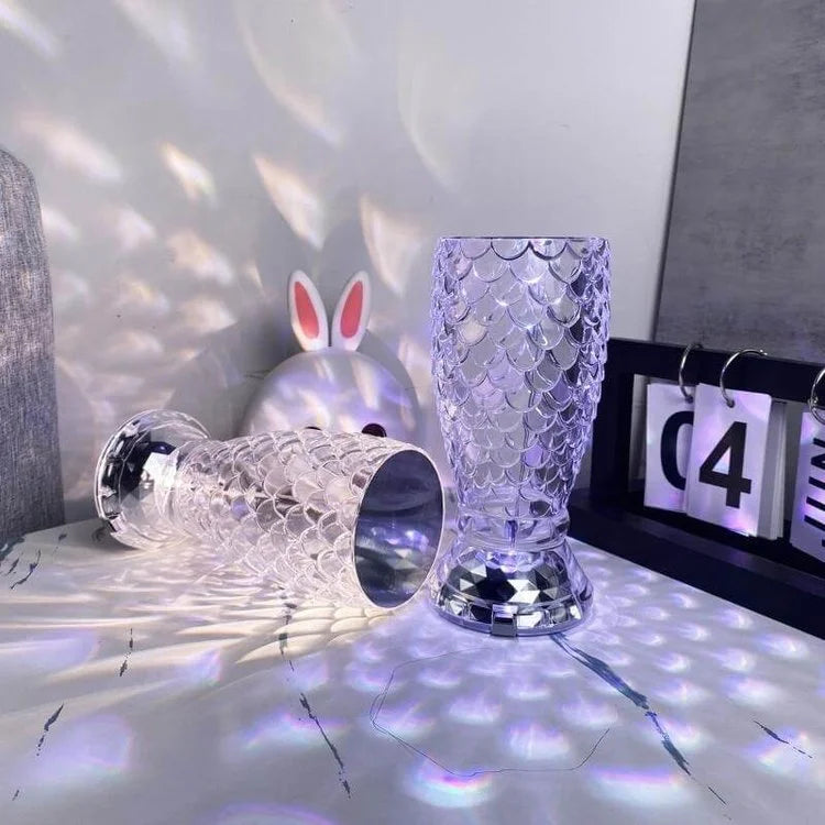 Rechargeable Crystal Fish Scale Night Light