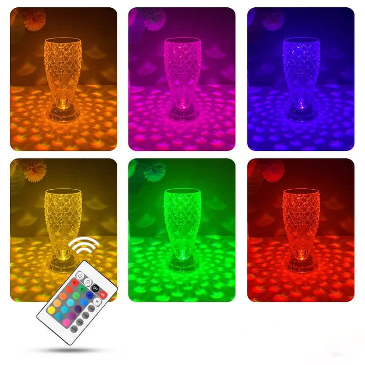 Rechargeable Crystal Fish Scale Night Light