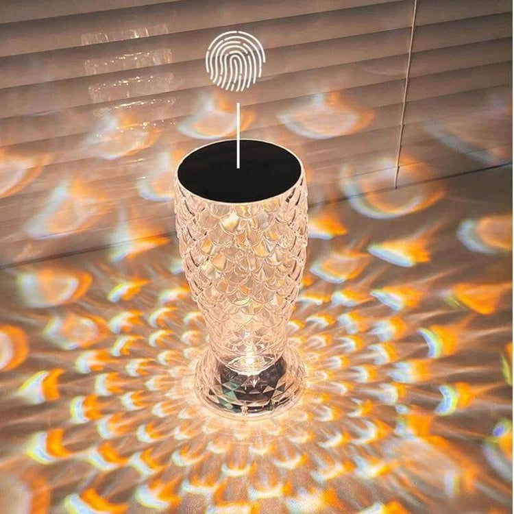 Rechargeable Crystal Fish Scale Night Light