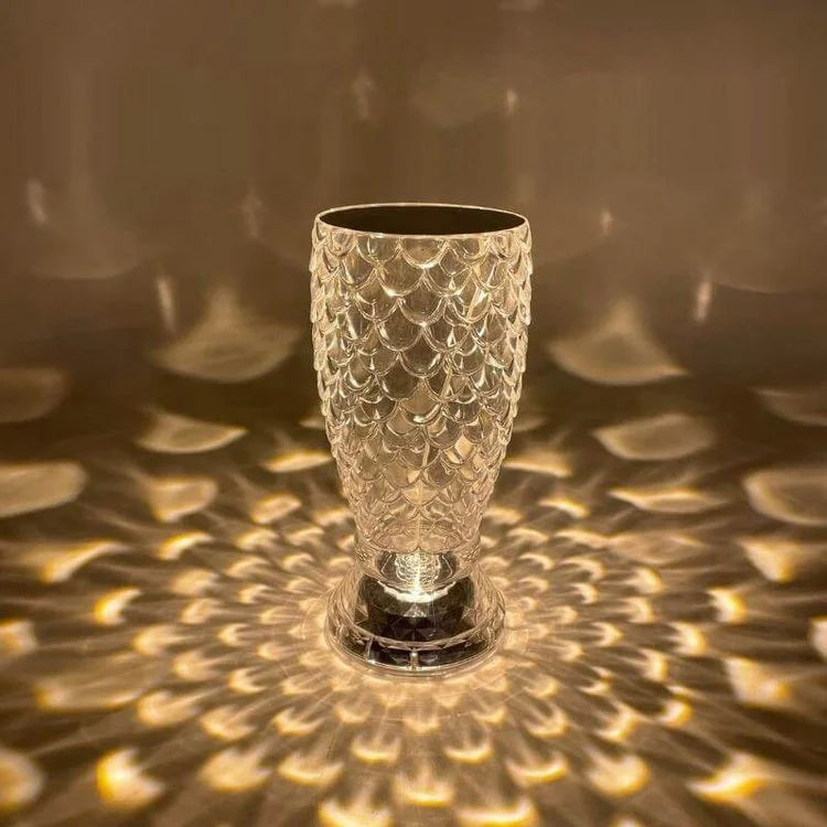 Rechargeable Crystal Fish Scale Night Light