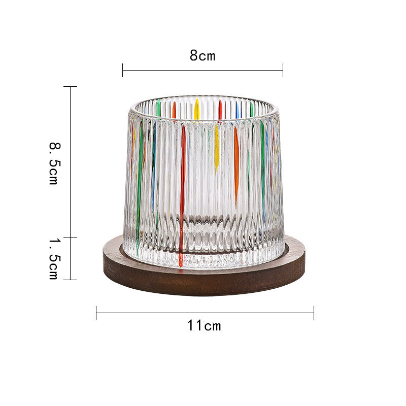 Spinning Old Fashioned Whiskey Glasses