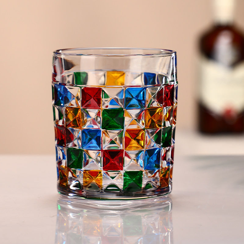 Hand Painted Crystal Glass Mug