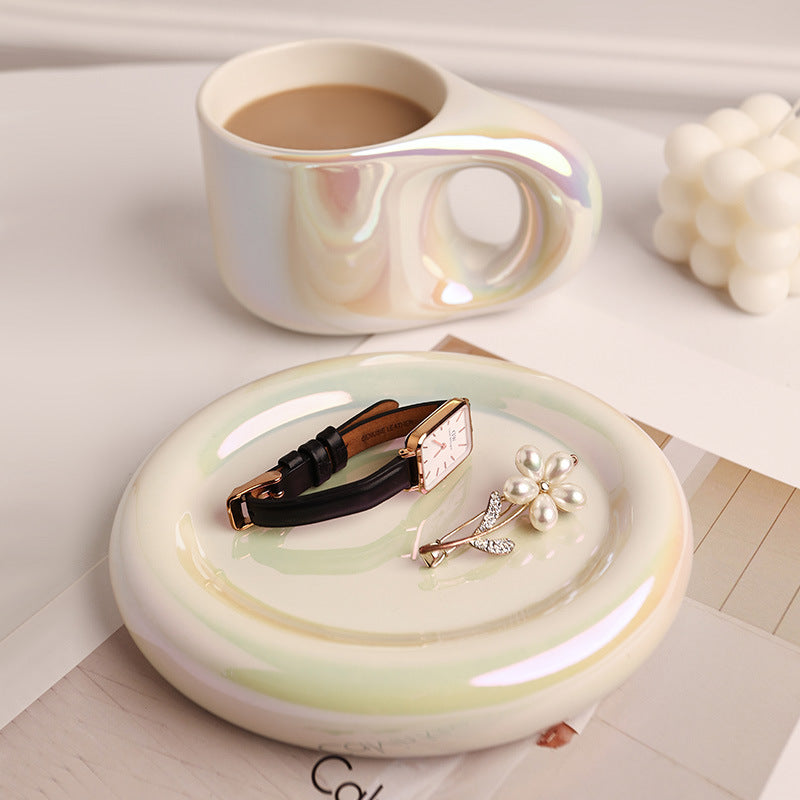 Fat Handle Creative Handmade Ceramic Mug