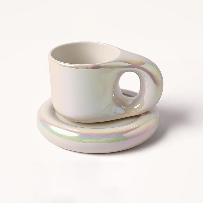 Fat Handle Creative Handmade Ceramic Mug