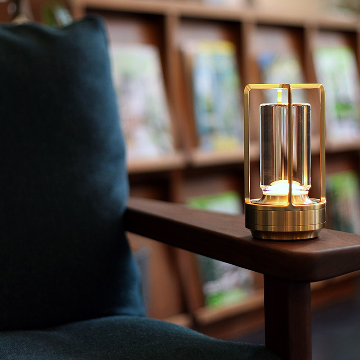 Angelo: Metal Lantern Crystal Table Lamp - Perfect Decorative Table Lamp. Create The Best Scene