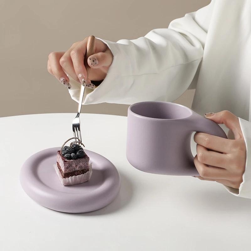 Fat Handle Creative Handmade Ceramic Mug