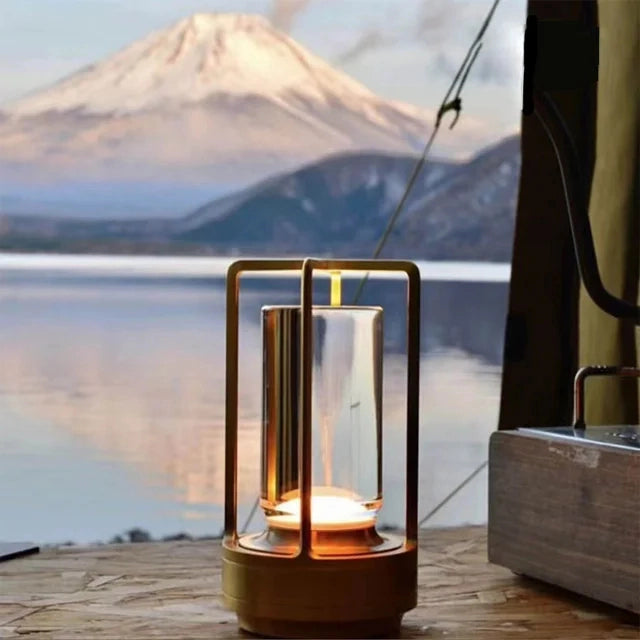 Angelo: Metal Lantern Crystal Table Lamp - Perfect Decorative Table Lamp. Create The Best Scene