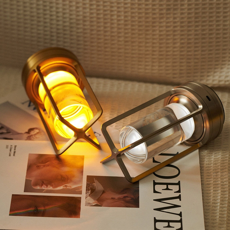 Angelo: Metal Lantern Crystal Table Lamp - Perfect Decorative Table Lamp. Create The Best Scene