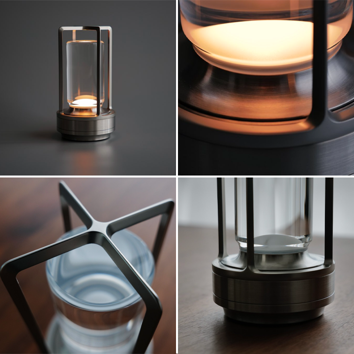 Angelo: Metal Lantern Crystal Table Lamp - Perfect Decorative Table Lamp. Create The Best Scene