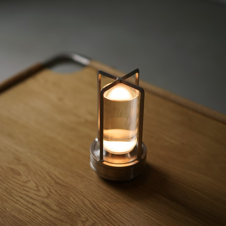 Angelo: Metal Lantern Crystal Table Lamp - Perfect Decorative Table Lamp. Create The Best Scene