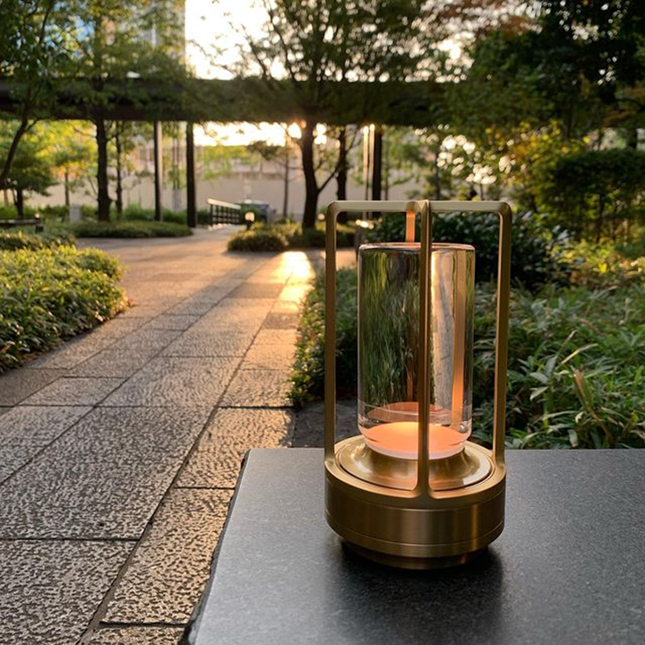 Angelo: Metal Lantern Crystal Table Lamp - Perfect Decorative Table Lamp. Create The Best Scene