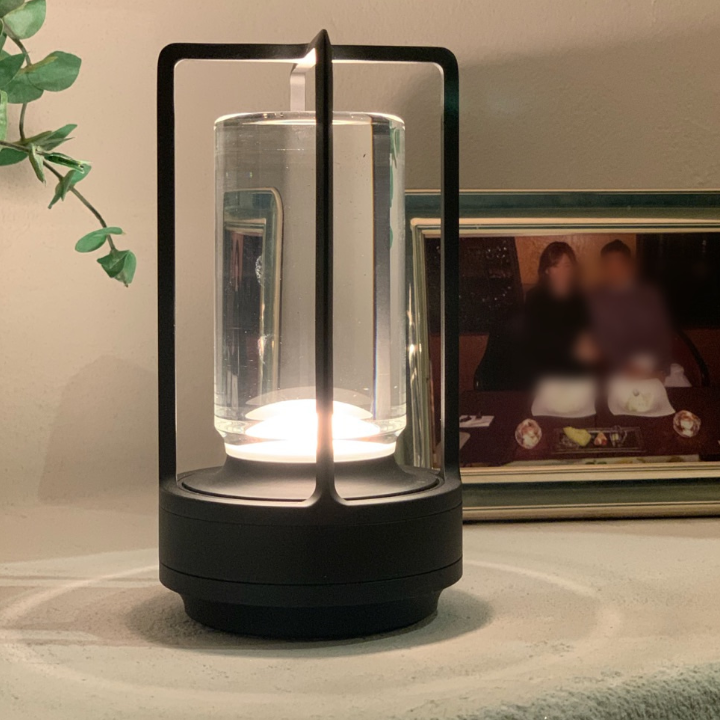 Angelo: Metal Lantern Crystal Table Lamp - Perfect Decorative Table Lamp. Create The Best Scene