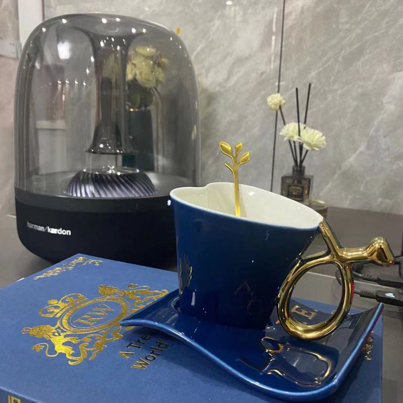 Heart Shaped Coffee Cup And Saucer