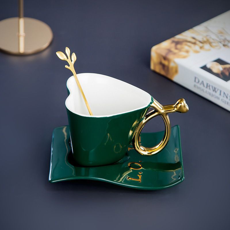 Heart Shaped Coffee Cup And Saucer