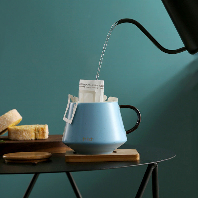 Simple Mug Ceramic Mug With Lid And Spoon