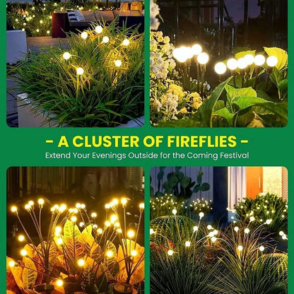 (2PC) Solar Waterproof Firefly Light