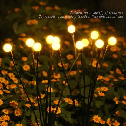 (2PC) Solar Waterproof Firefly Light