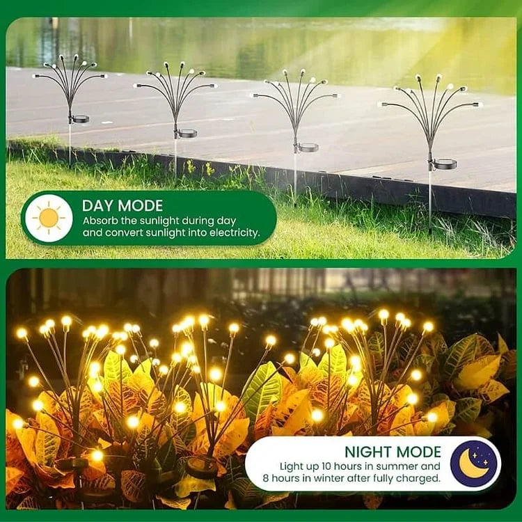 (2PC) Solar Waterproof Firefly Light