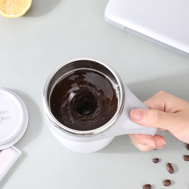 Portable Automatic Magnetic Stirring Mug Thermos Cup