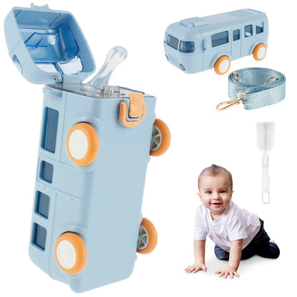 Car Straw Water Cup Detachable Bus Water Bottle