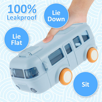 Car Straw Water Cup Detachable Bus Water Bottle