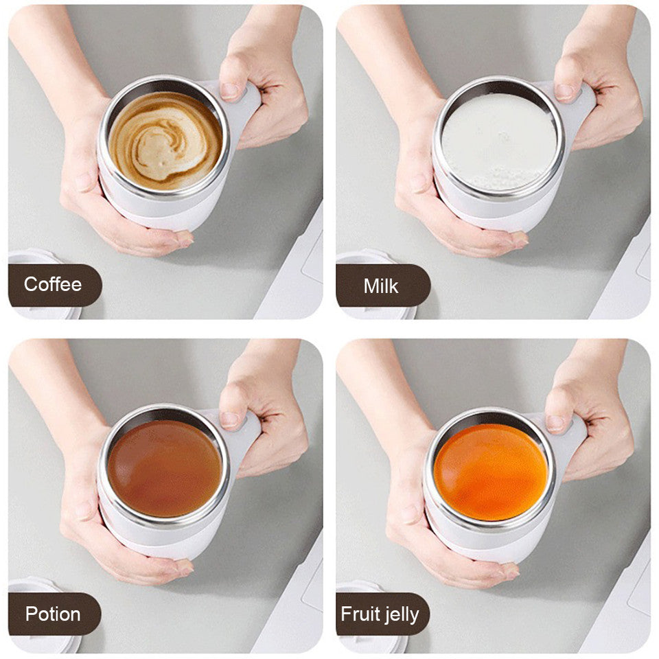 Portable Automatic Magnetic Stirring Mug Thermos Cup