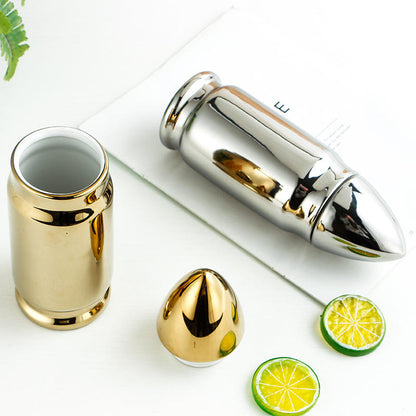 Personalized Bullet Ceramic Mug Rocket Shaped Ceramic Mug