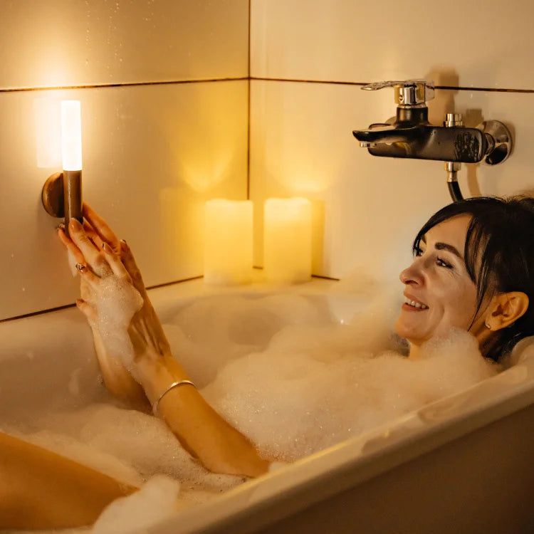 Motion Sensor Night Light - Hand-held Portable & Magnetic Smart LED Light ｜Wood Stick with Large Battery