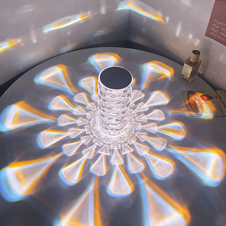 New Rechargeable Water Drop Crystal Night Light