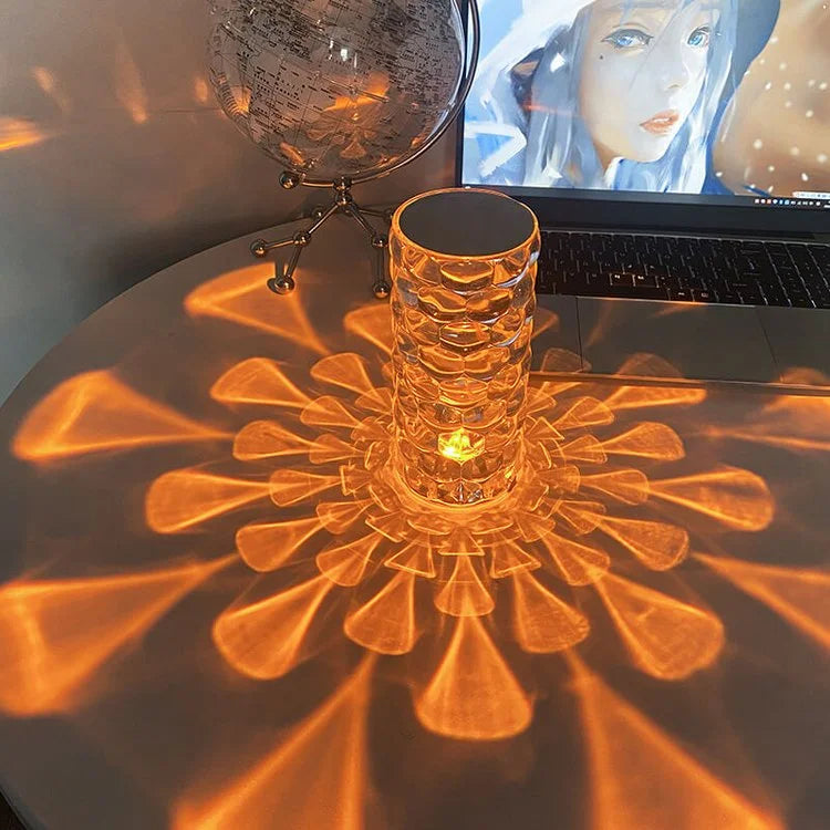 New Rechargeable Water Drop Crystal Night Light