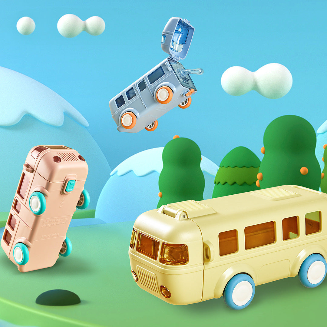 Car Straw Water Cup Detachable Bus Water Bottle