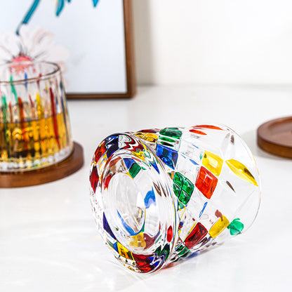 Spinning Old Fashioned Whiskey Glasses