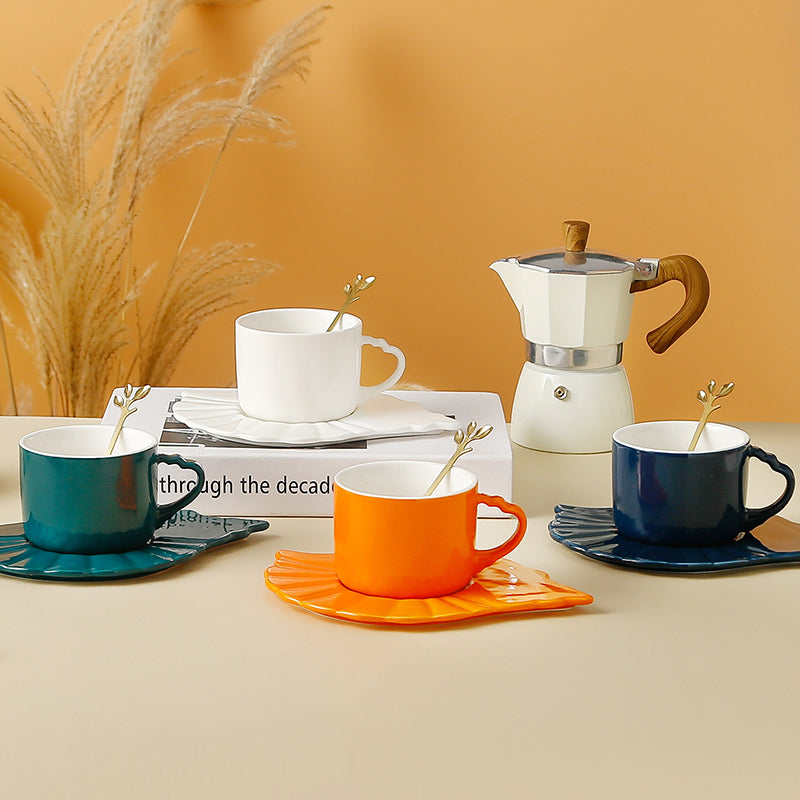 Conch Coffee Cup And Saucer Set