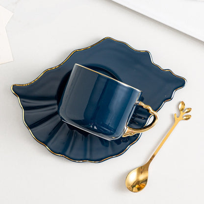 Conch Coffee Cup And Saucer Set