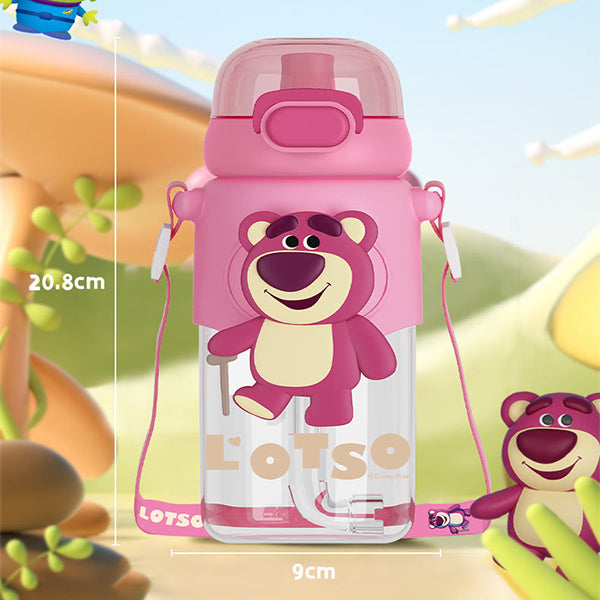 Children'S Water Bottle With Straw Summer Double Drinking Water Bottle