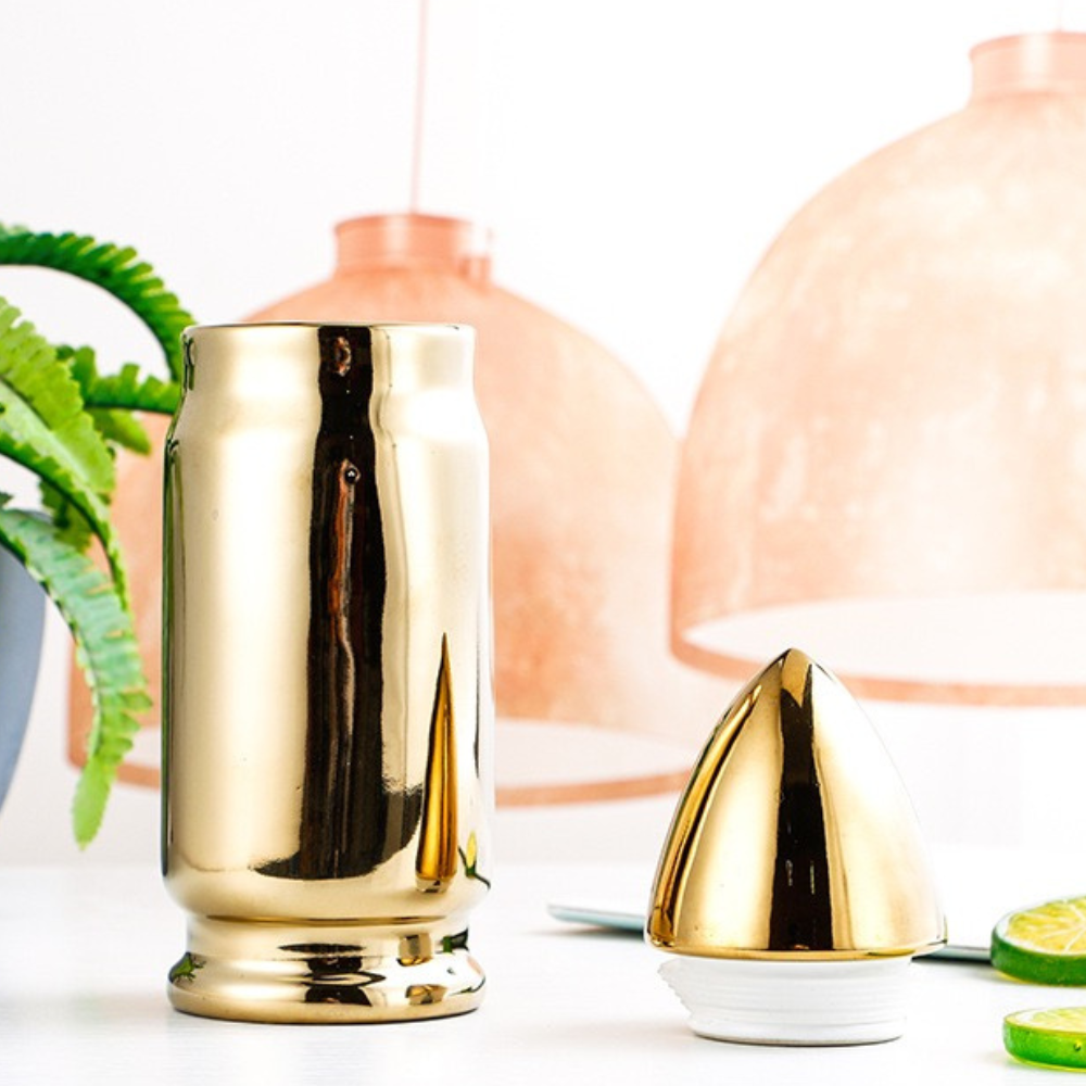 Personalized Bullet Ceramic Mug Rocket Shaped Ceramic Mug