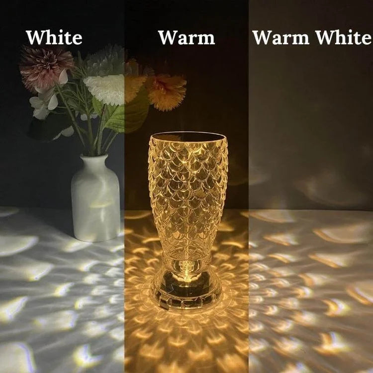 Rechargeable Crystal Fish Scale Night Light