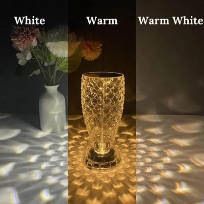 Rechargeable Crystal Fish Scale Night Light