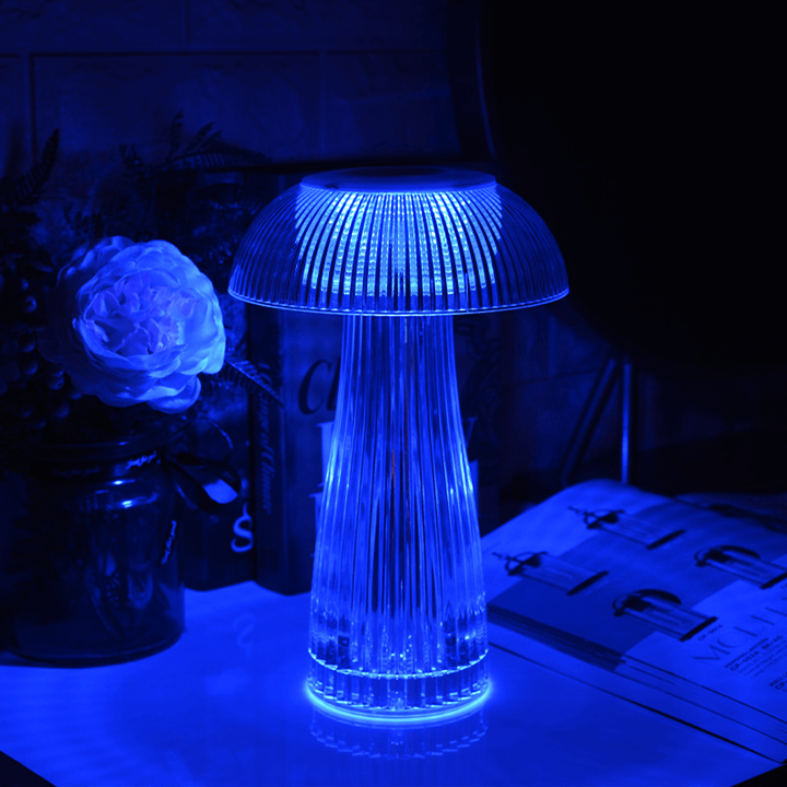 Creative Mushroom Table Lamp - Diamond Crystal Lamp With Colorful Ambient Light