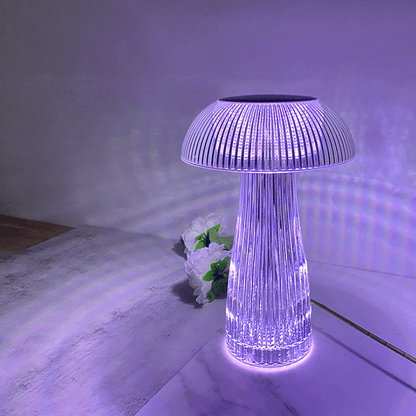 Creative Mushroom Table Lamp - Diamond Crystal Lamp With Colorful Ambient Light