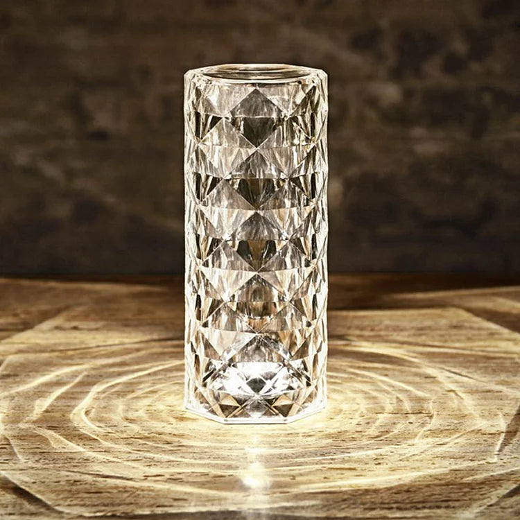 Rose Diamond Crystal Rechargeable Night Light