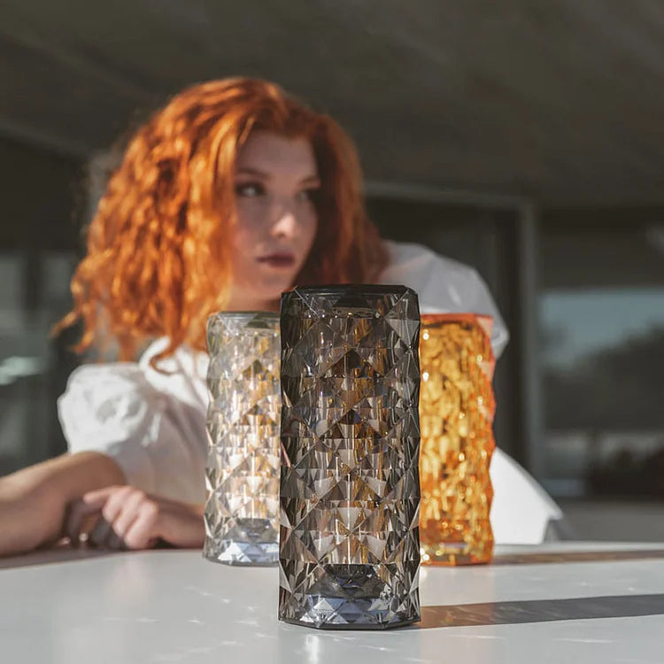 Rose Diamond Crystal Rechargeable Night Light