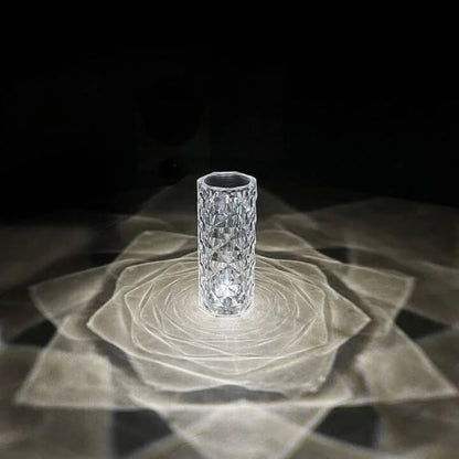 Rose Diamond Crystal Rechargeable Night Light