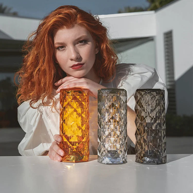 Rose Diamond Crystal Rechargeable Night Light