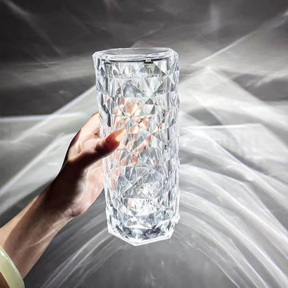 Rose Diamond Crystal Rechargeable Night Light